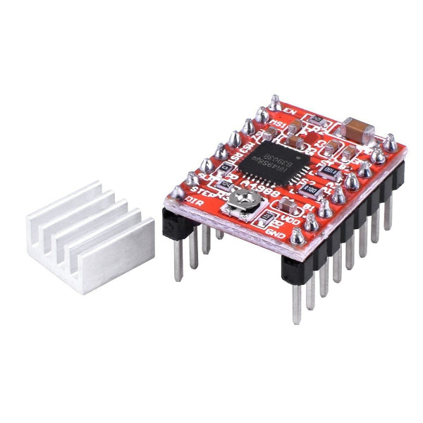 Модуль драйвера шагового двигателя A4988 с радиатором Arduino